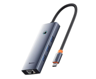 Baseus UltraJoy Series Lite 4-Port (USB-C - 3x USB 3.0,RJ45,USB-C, - 1310893 - zdjęcie 3